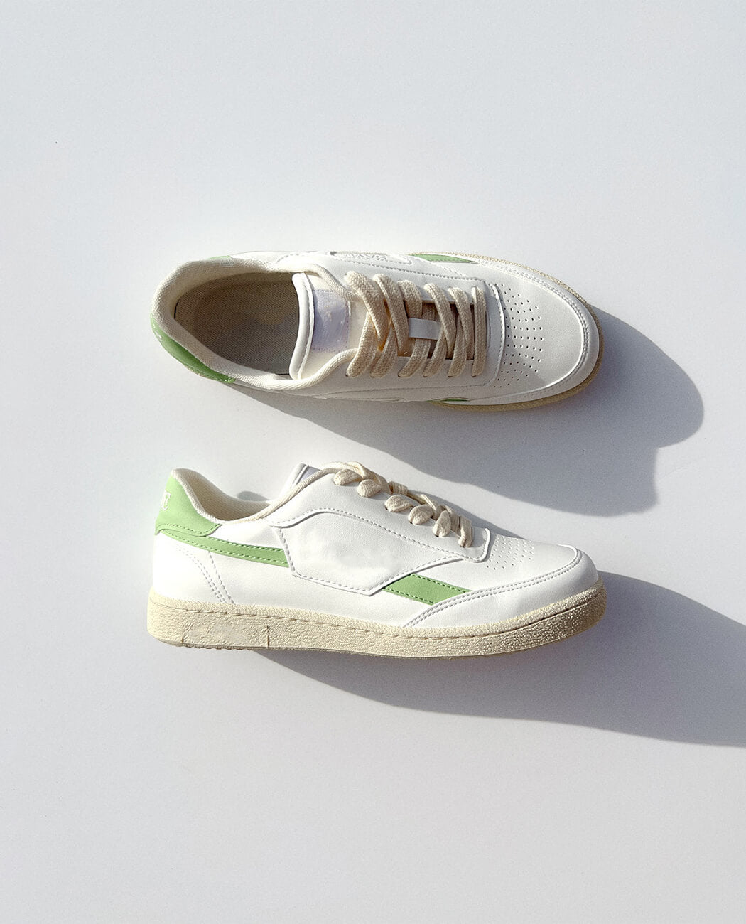 Soft color block sneakers